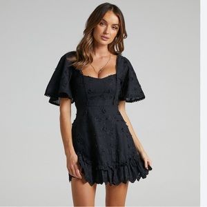 Showpo Fancy A Spritz Mini Dress in Black